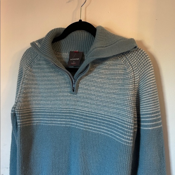 Ulvang ullgenser 100% wool Alta half zip pullover Sweater blue women’s large - Picture 2 of 7